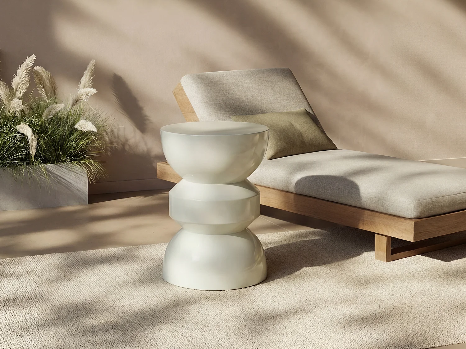 Tavolino da giardino in metallo Bianco - TOQO di MYLIA