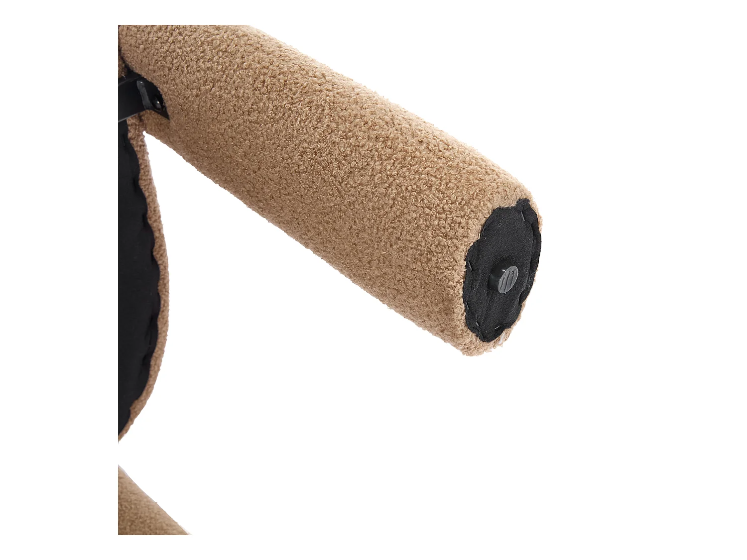 2er-Set braune Sessel - Gerader Sessel mit Rückenlehne - Teddybär-Plüsch