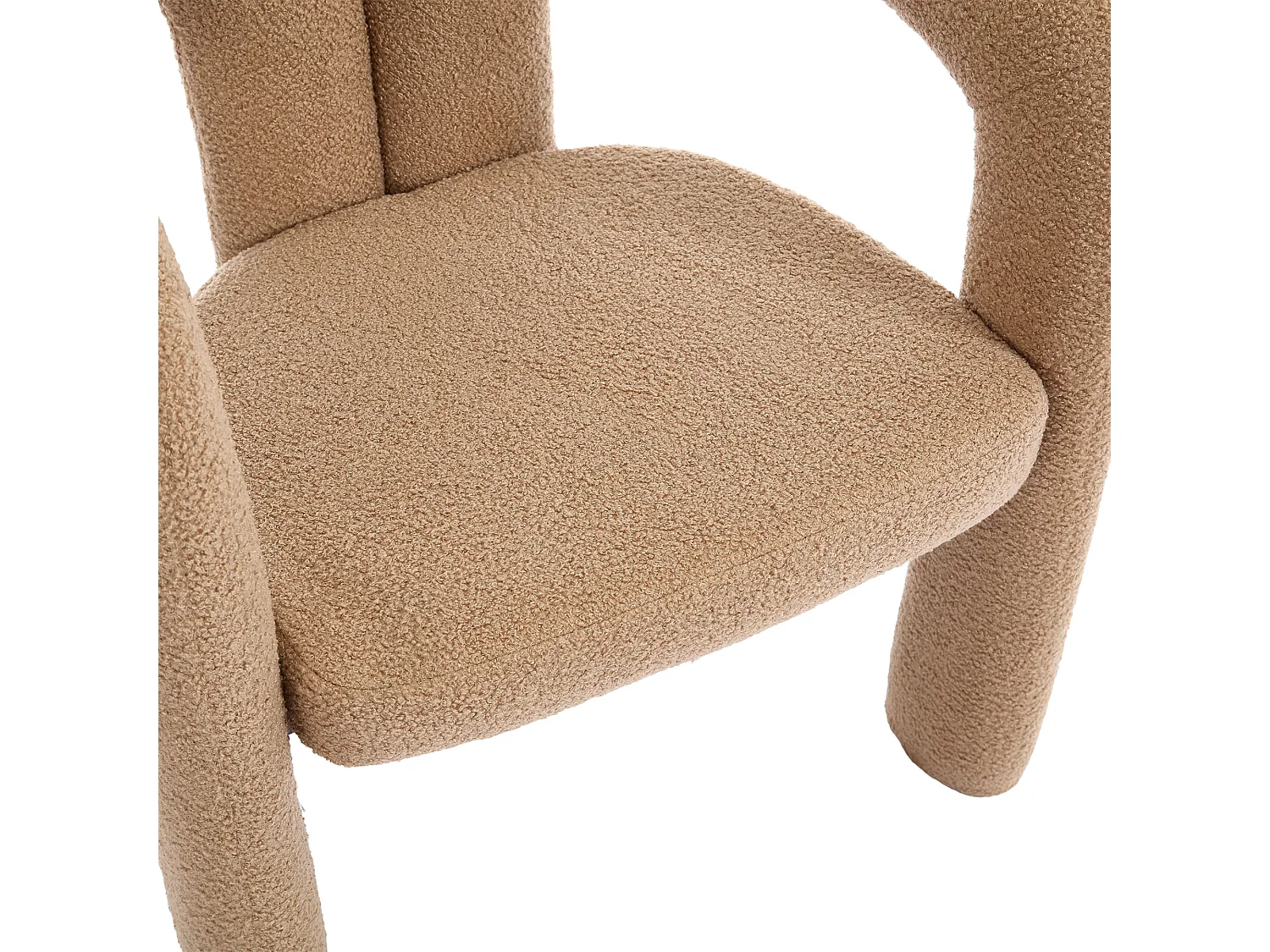 Lot de 2  fauteuils marron - Fauteuil droit avec dossier - peluche ours en peluche