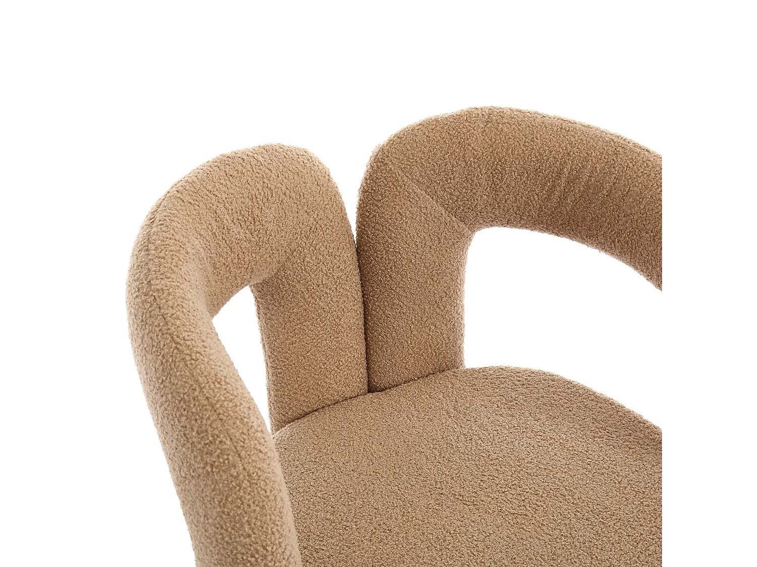 Lot de 2  fauteuils marron - Fauteuil droit avec dossier - peluche ours en peluche