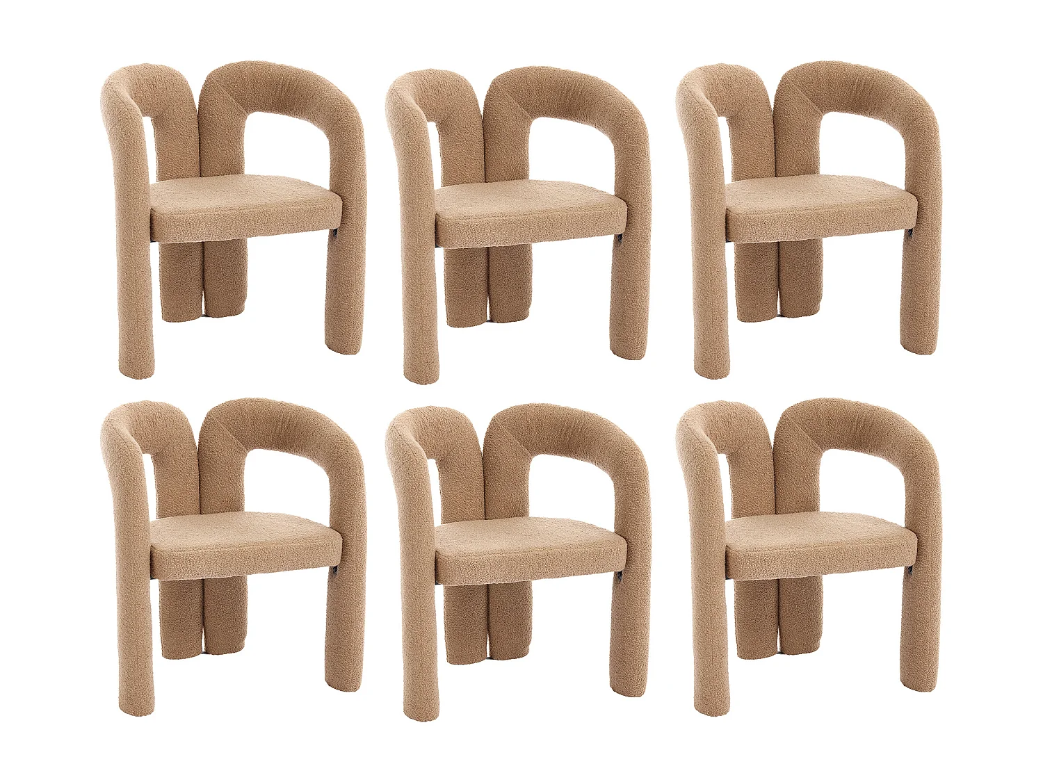 Lot de 2  fauteuils marron - Fauteuil droit avec dossier - peluche ours en peluche