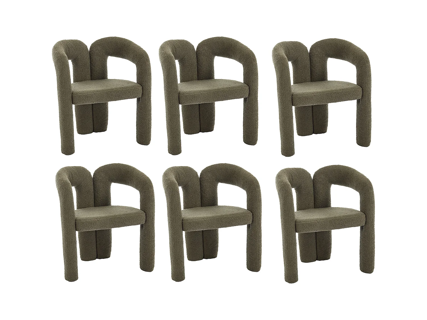 Lot de 2  fauteuils vert - Fauteuil droit avec dossier - peluche ours en peluche