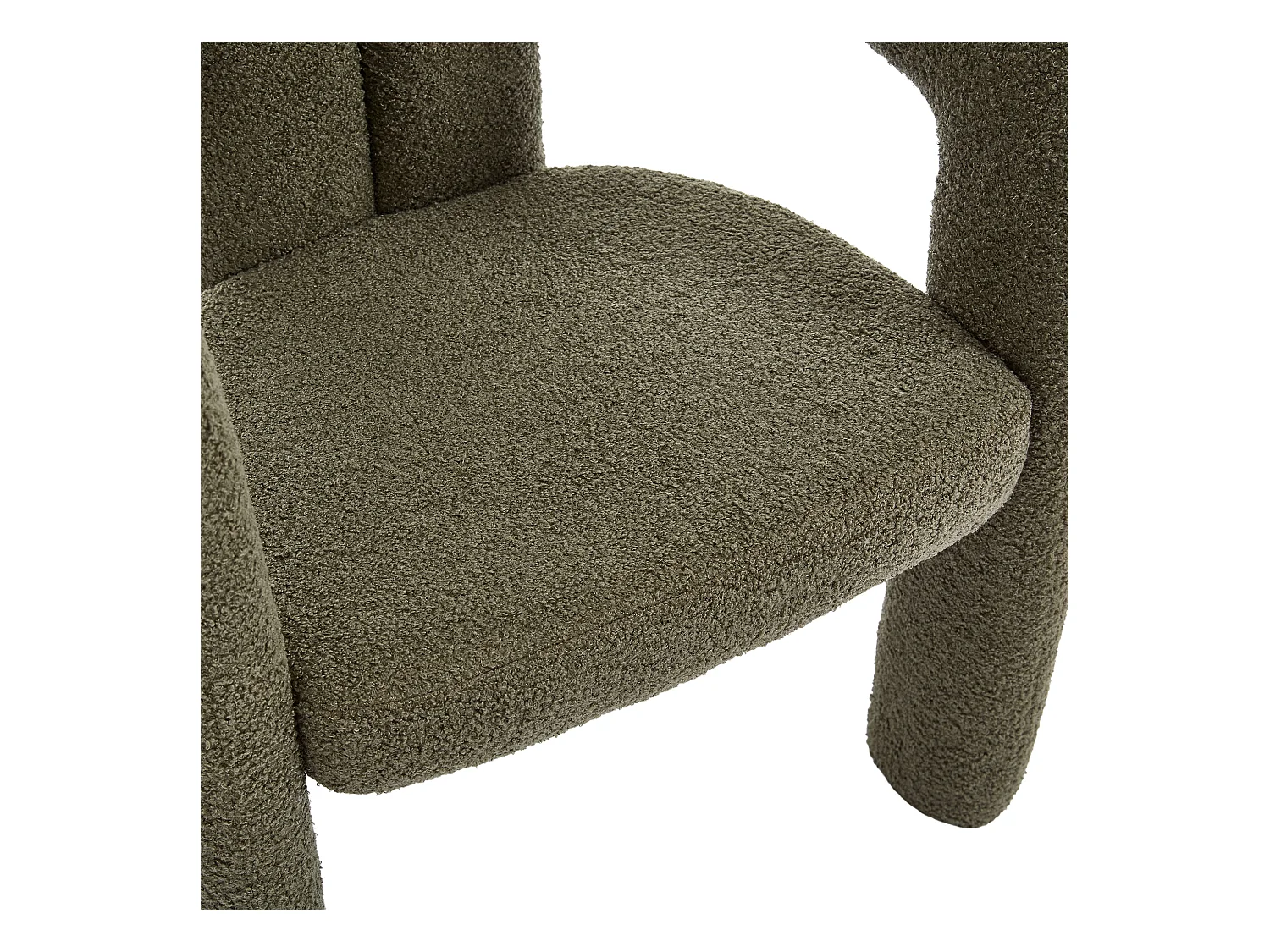 Lot de 2  fauteuils vert - Fauteuil droit avec dossier - peluche ours en peluche