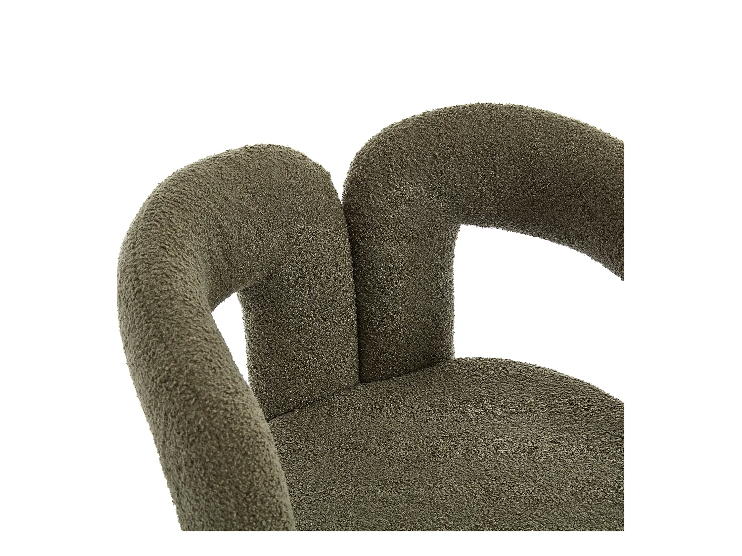Lot de 2  fauteuils vert - Fauteuil droit avec dossier - peluche ours en peluche