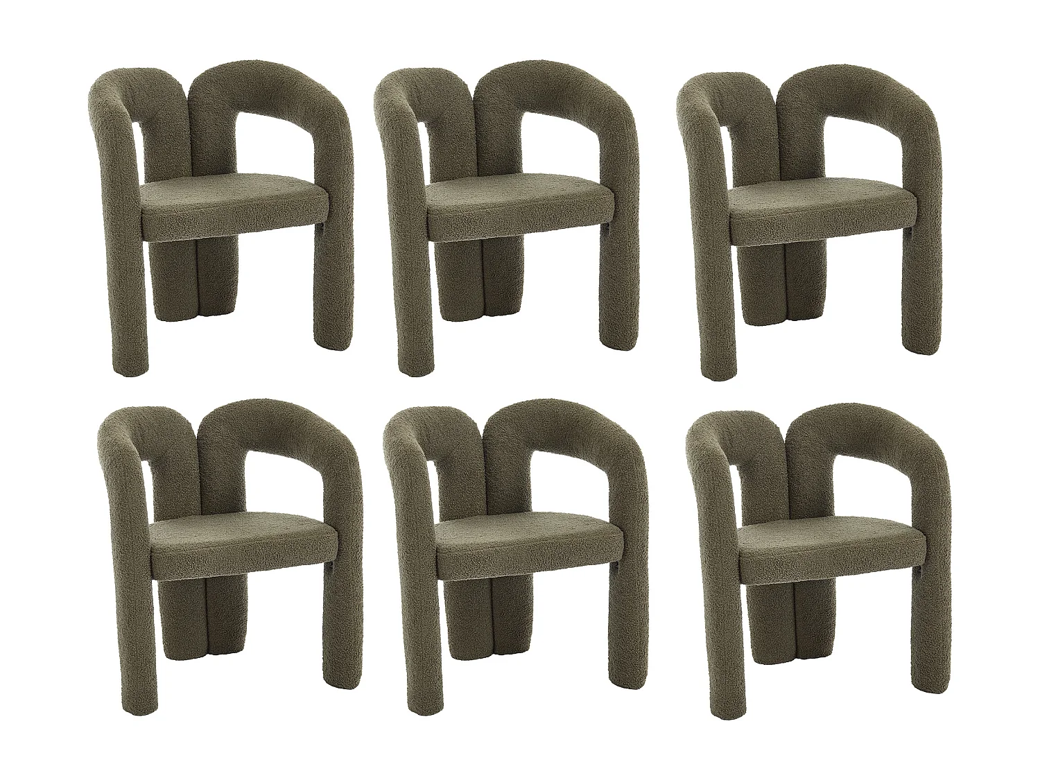 Lot de 2  fauteuils vert - Fauteuil droit avec dossier - peluche ours en peluche