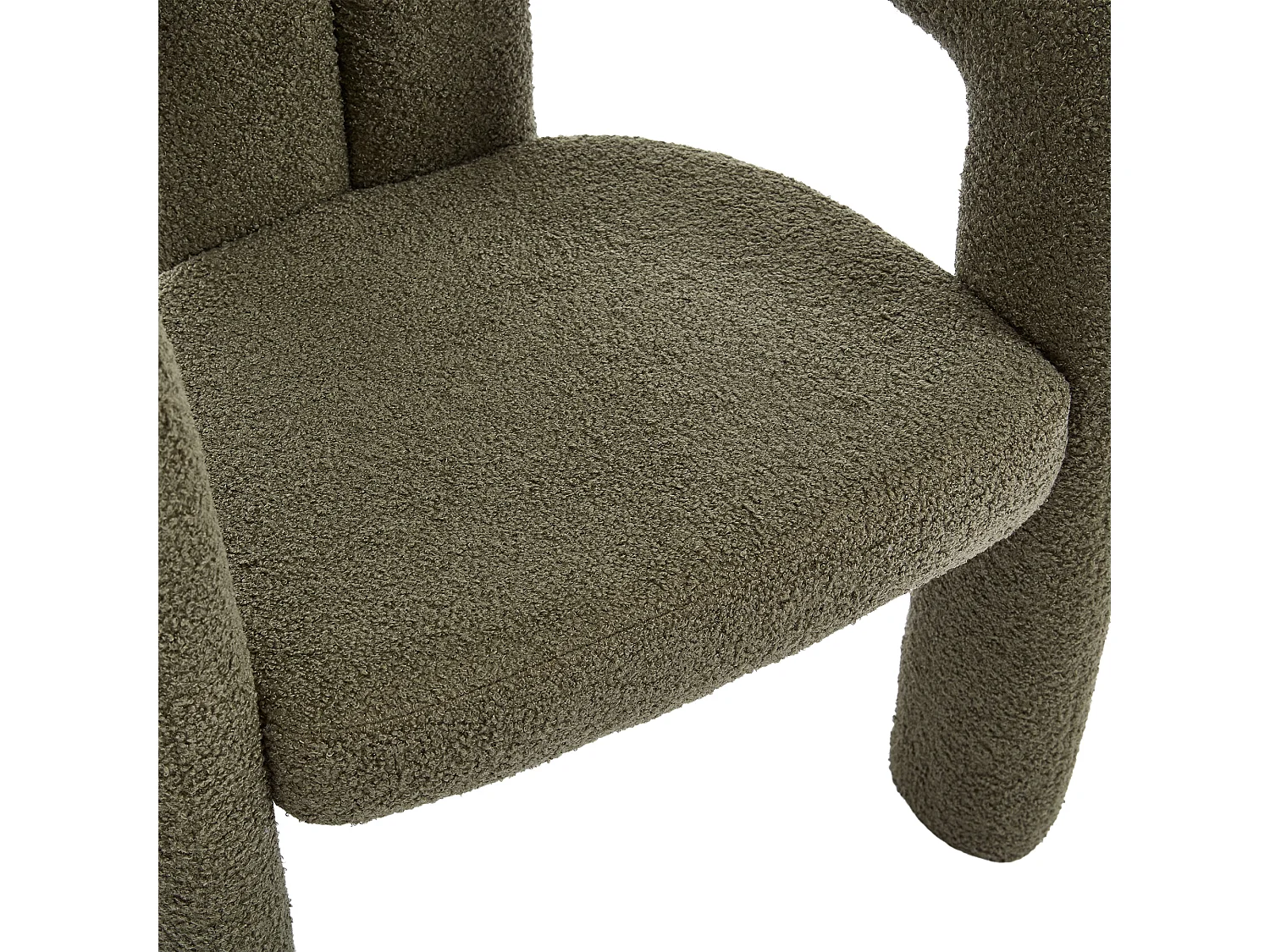 Lot de 2  fauteuils vert - Fauteuil droit avec dossier - peluche ours en peluche