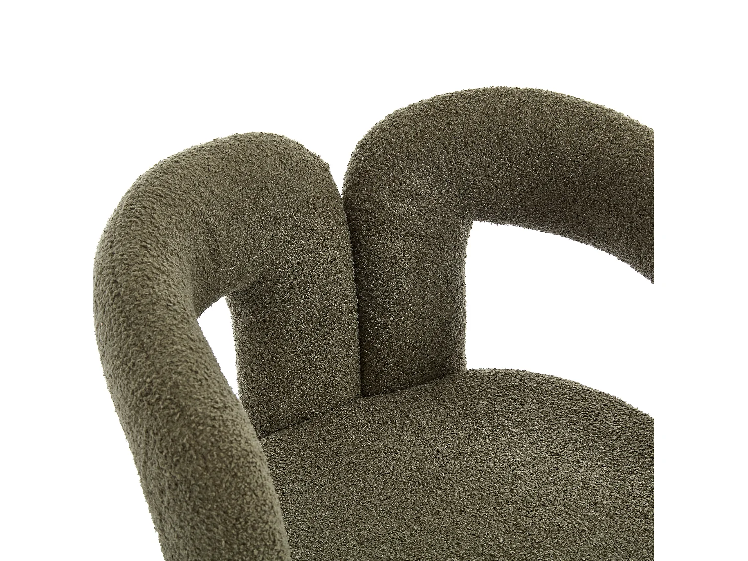 Lot de 2  fauteuils vert - Fauteuil droit avec dossier - peluche ours en peluche