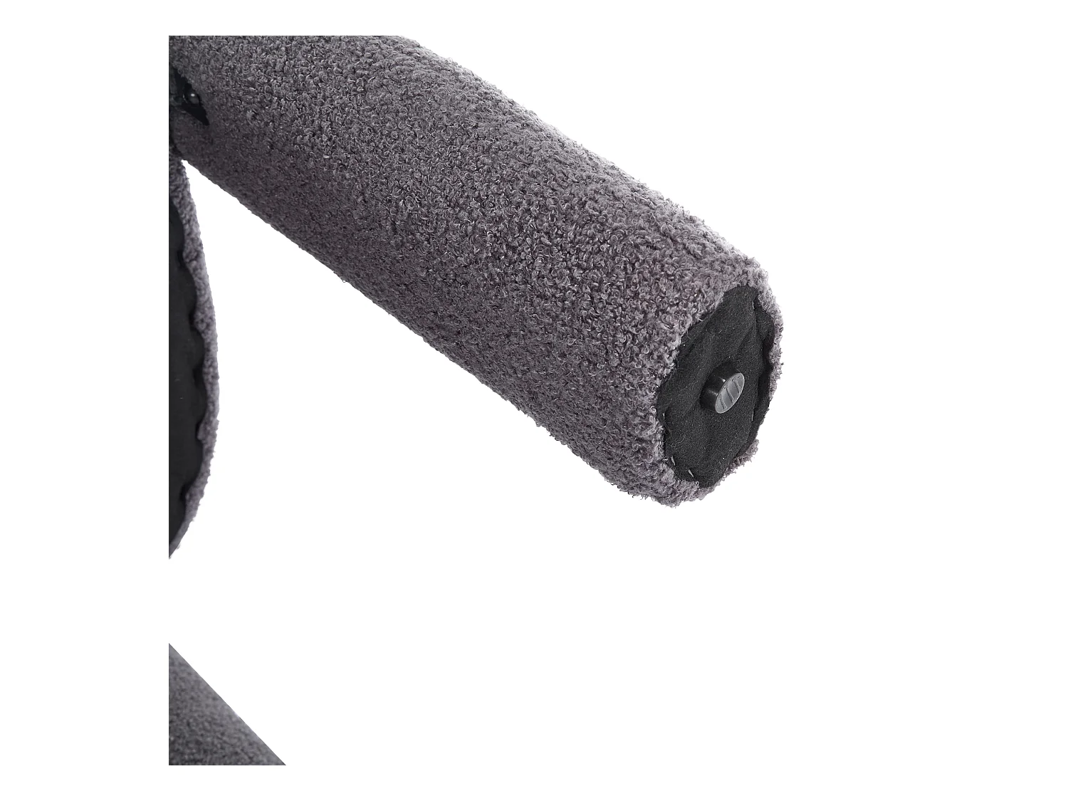 Lot de 2  fauteuils gris - Fauteuil droit avec dossier - peluche ours en peluche