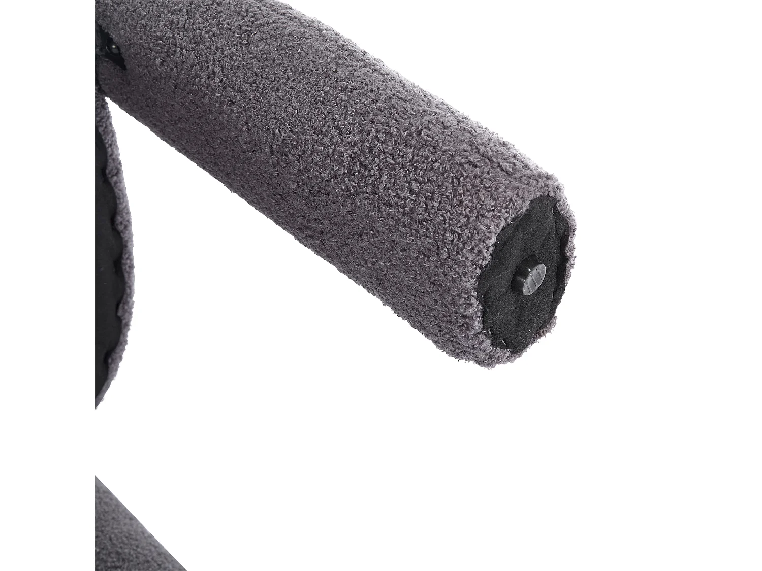 Set van 2 grijze fauteuils - Rechte fauteuil met rugleuning - teddybeer pluche