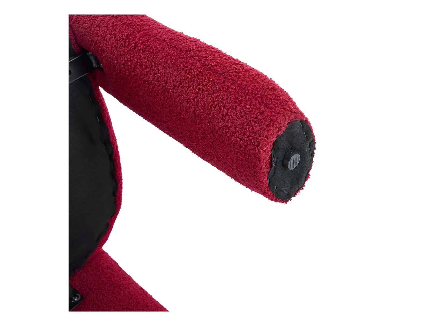 Lot de 2  fauteuils rouges - Fauteuil droit avec dossier - peluche ours en peluche