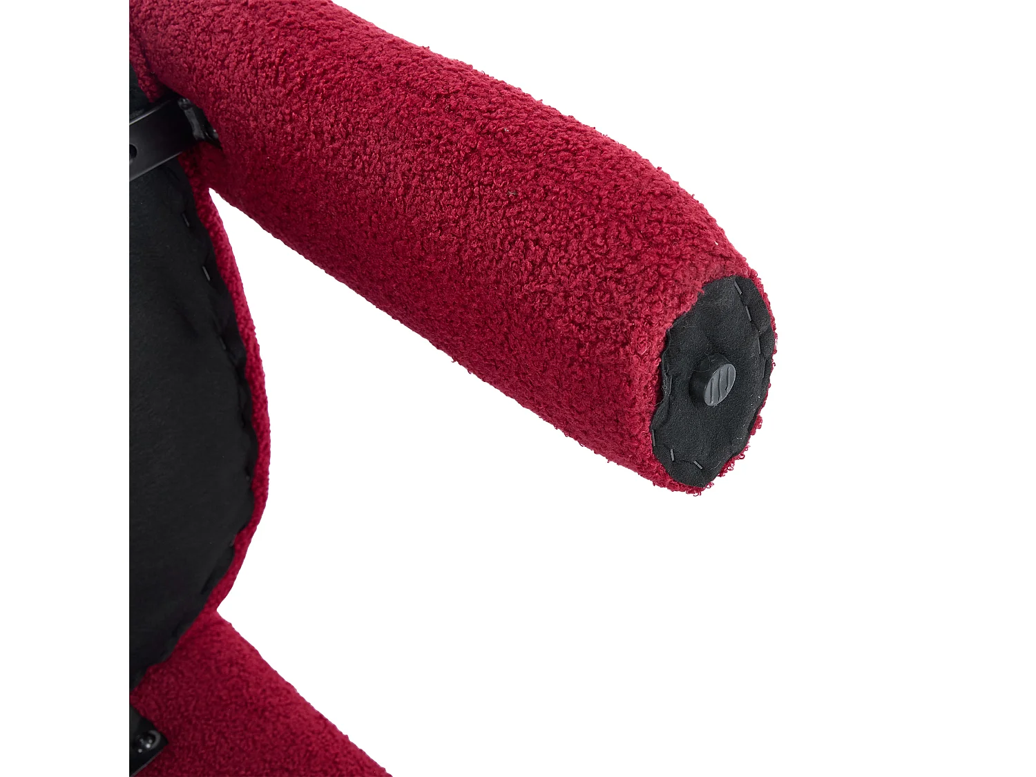 Lot de 2  fauteuils rouges - Fauteuil droit avec dossier - peluche ours en peluche