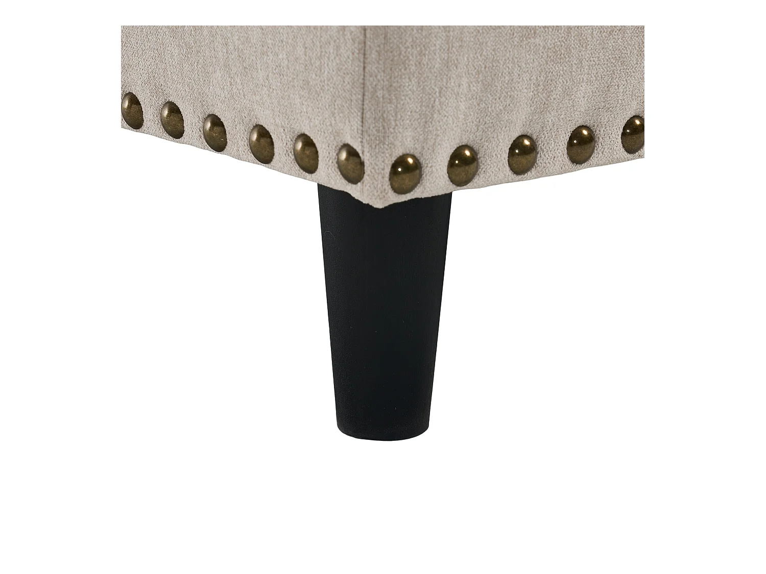 Quadratischer Stuhl mit Stauraum - Bank mit Stauraum - Beige PU