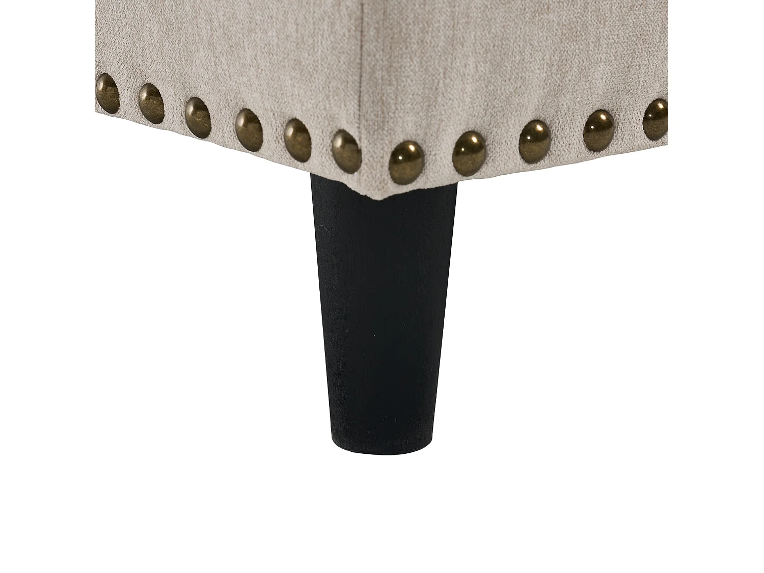 Chaise carrée avec rangement - Banc avec espace de rangement - PU beige