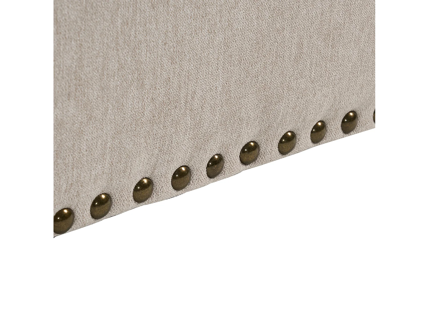 Chaise carrée avec rangement - Banc avec espace de rangement - PU beige