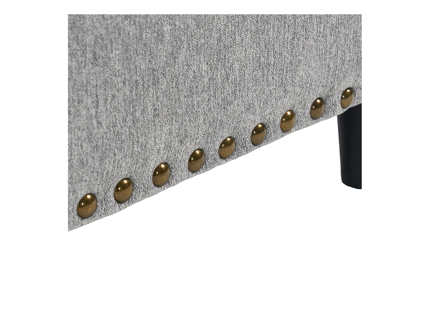 Chaise carrée avec rangement - Banc avec espace de rangement - PU gris