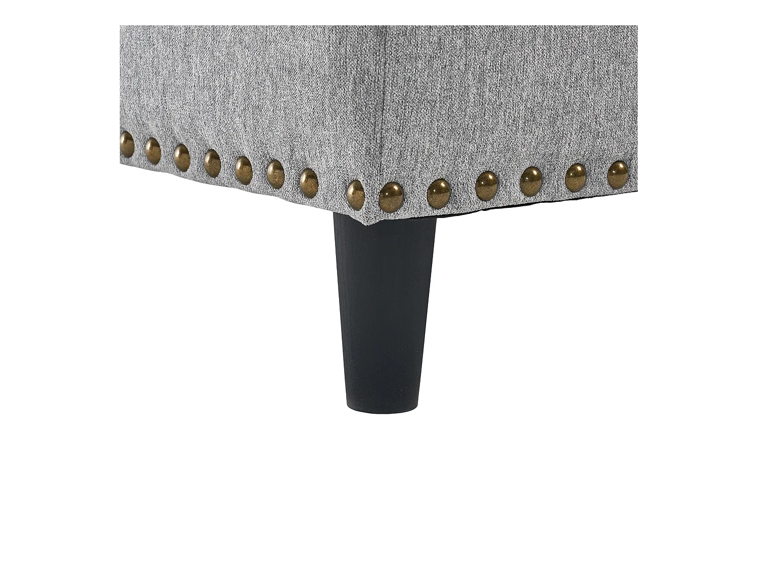 Chaise carrée avec rangement - Banc avec espace de rangement - PU gris