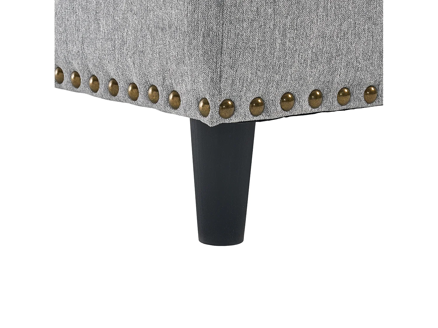 Chaise carrée avec rangement - Banc avec espace de rangement - PU gris