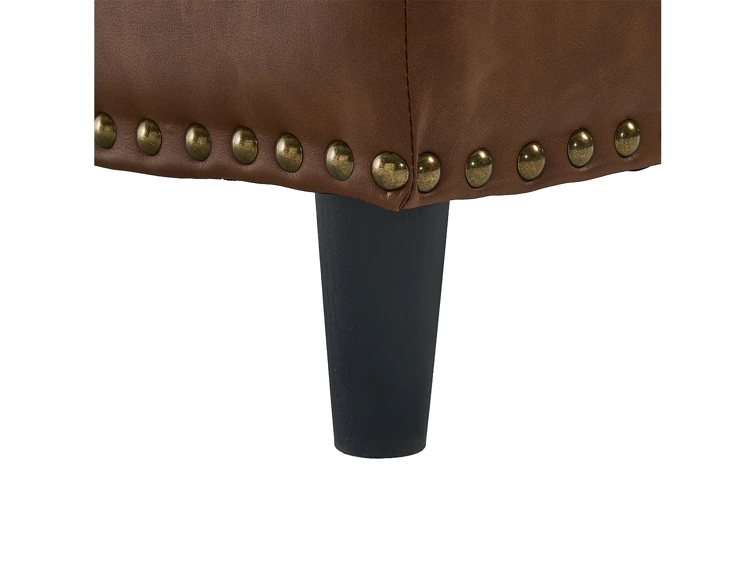 Chaise carrée avec rangement - Banc avec espace de rangement - PU marron