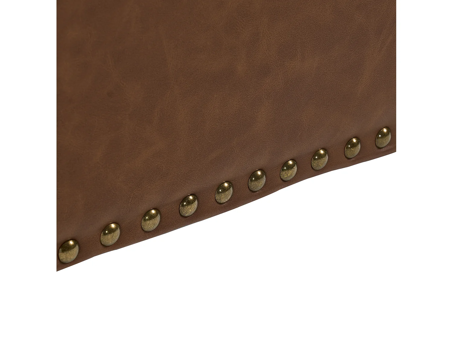 Chaise carrée avec rangement - Banc avec espace de rangement - PU marron