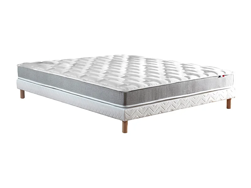 Ensemble Matelas Mémoire de forme HD + Sommier DIMAIME Dimensions - 140 x 190 cm