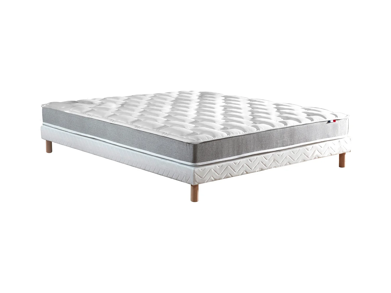 Ensemble Matelas Mémoire de forme HD + Sommier DIMAIME Dimensions - 140 x 190 cm