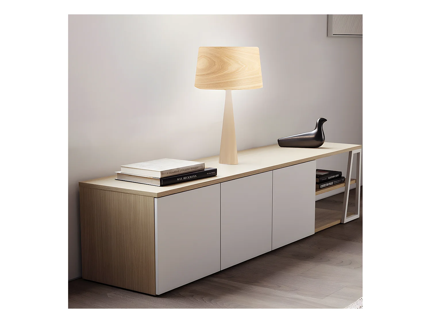 Lampe à poser TOTEM LT - bois naturel - TEMAHOME