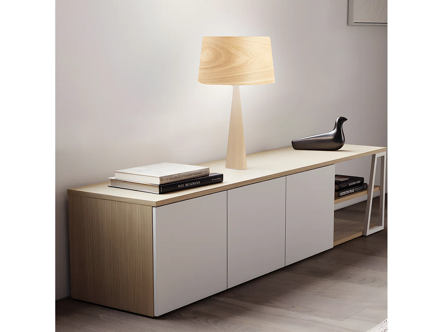 Lampe à poser TOTEM LT - bois naturel - TEMAHOME