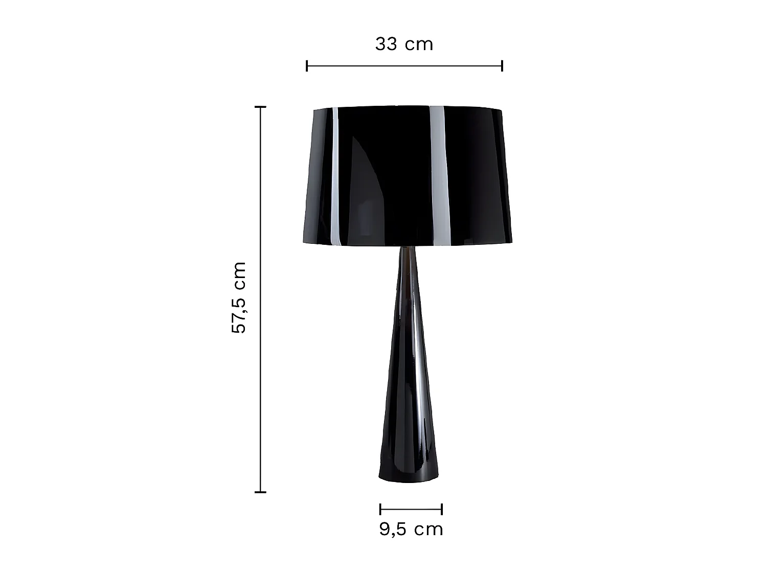Lampe à poser TOTEM LT - noir - TEMAHOME