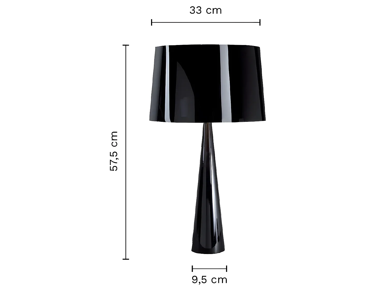 Lampe à poser TOTEM LT - noir - TEMAHOME