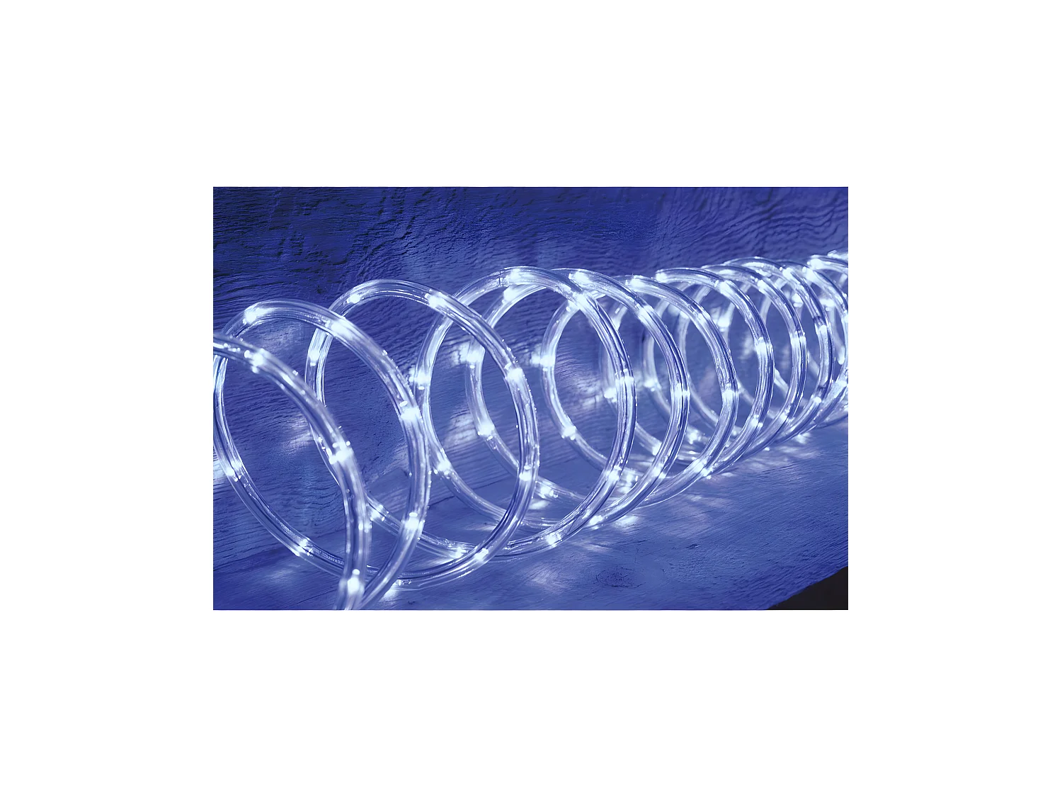 Guirlande Lumineuse Extérieur Tube 18 m 324 LED Blanc froid 8 jeux de lumière