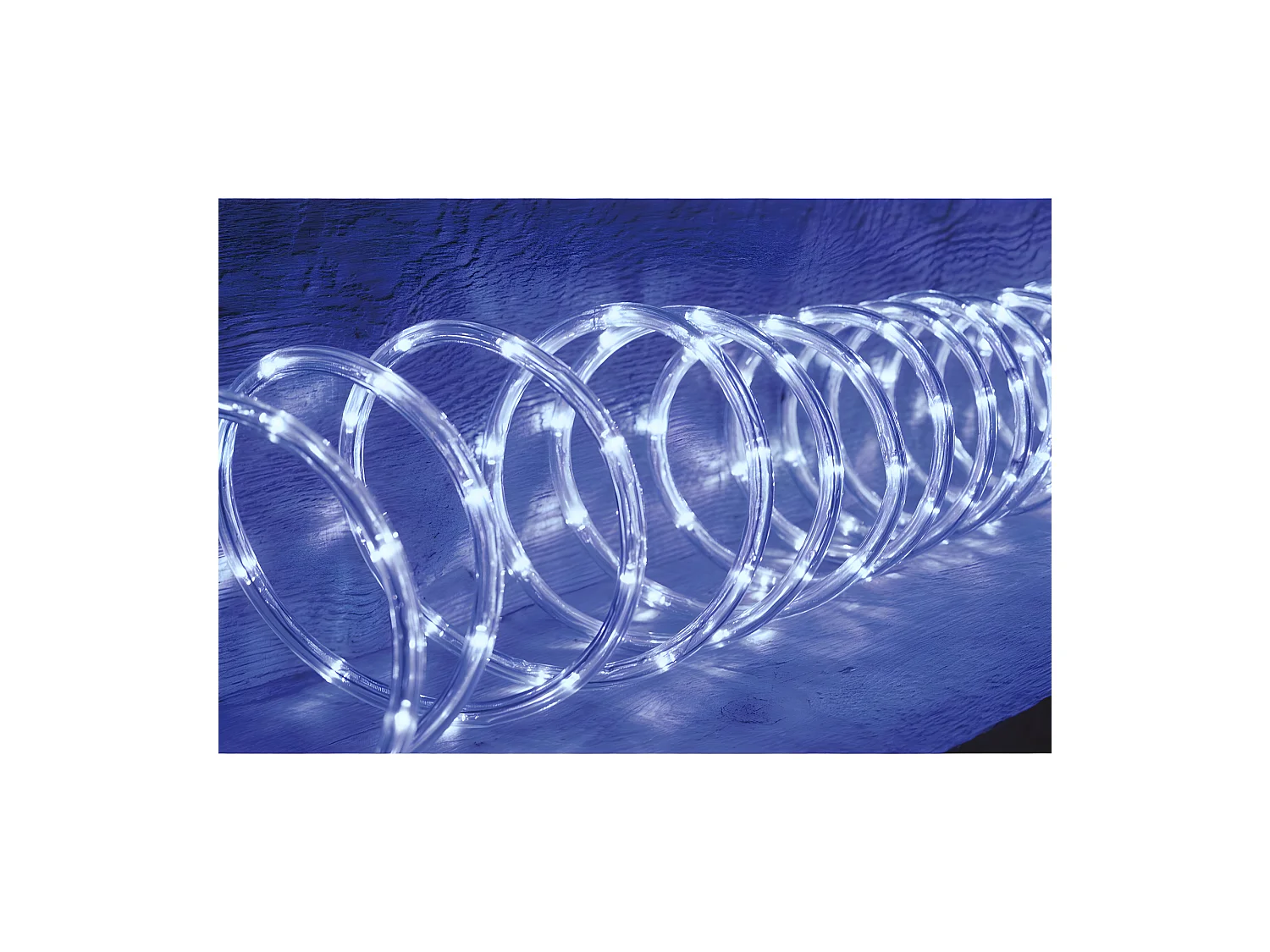 Guirlande Lumineuse Extérieur Tube 18 m 324 LED Blanc froid 8 jeux de lumière
