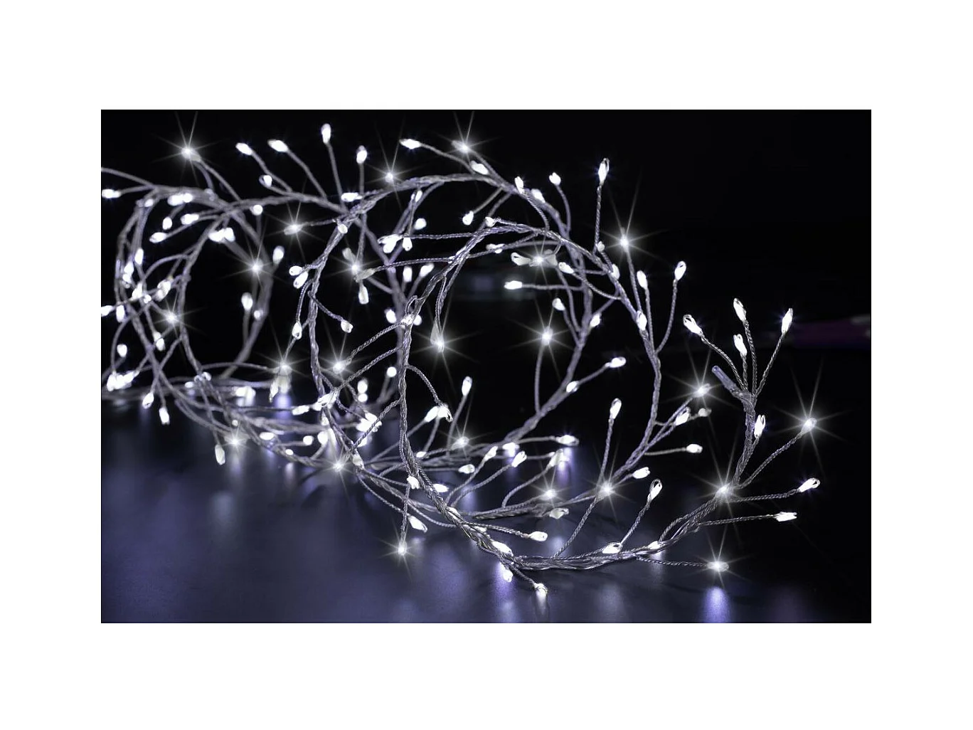 Guirlande lumineuse Boa 10 m 800 MicroLED Blanc froid 8 Jeux de lumière