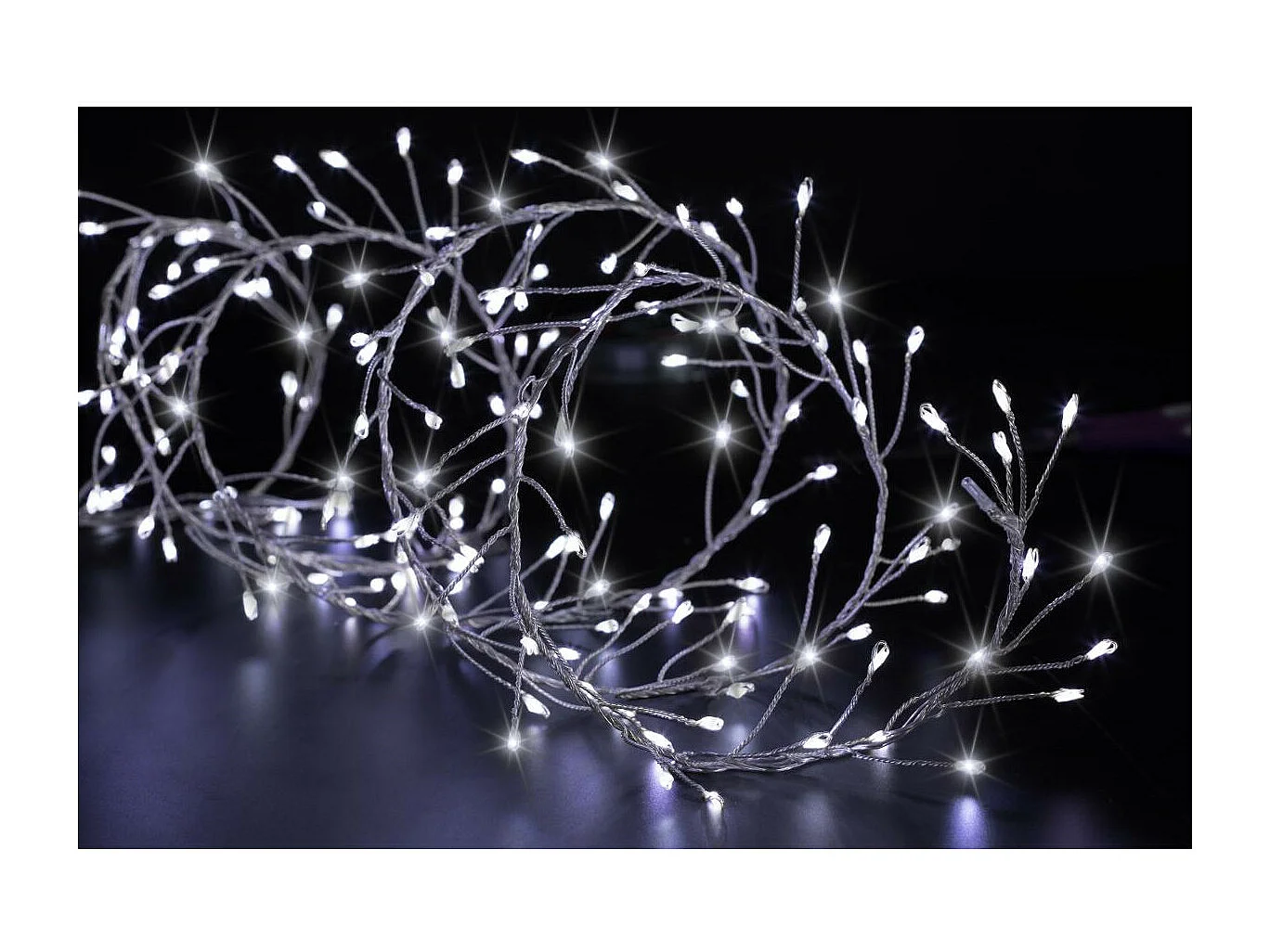 Guirlande lumineuse Boa 10 m 800 MicroLED Blanc froid 8 Jeux de lumière