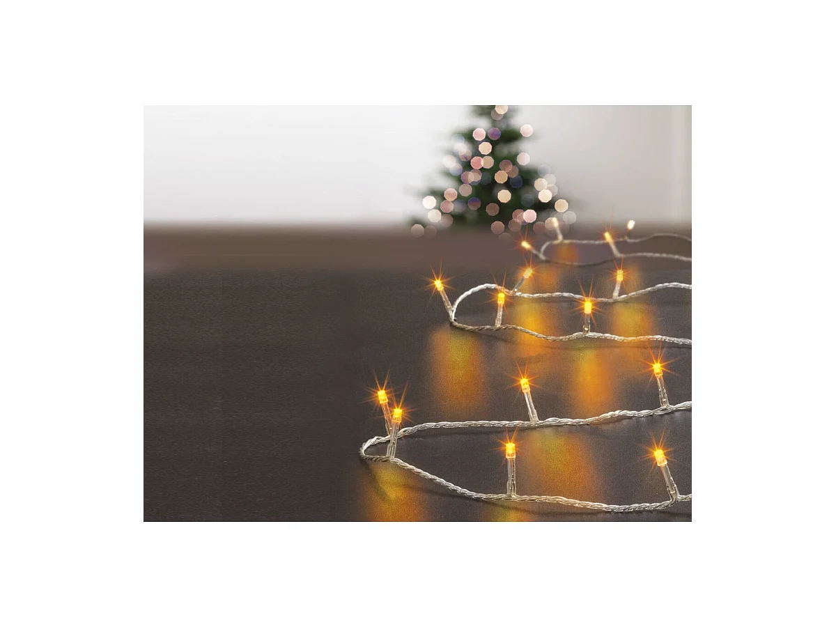 Guirlande Lumineuse Extérieur 50 mètres 500 LED Blanc chaud 8 jeux de lumière