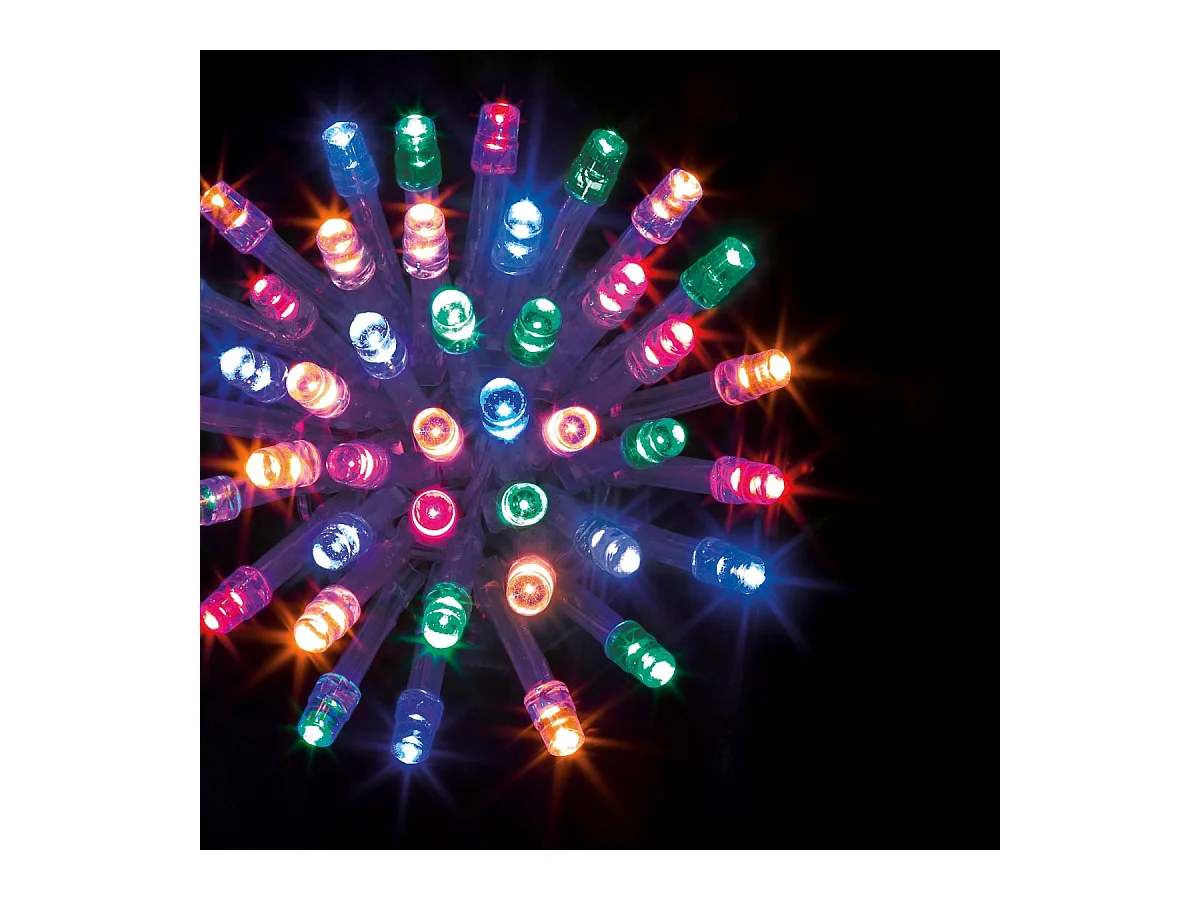 Guirlande Lumineuse Extérieur 10 mètres 100 LED Multicolore 8 jeux de lumière