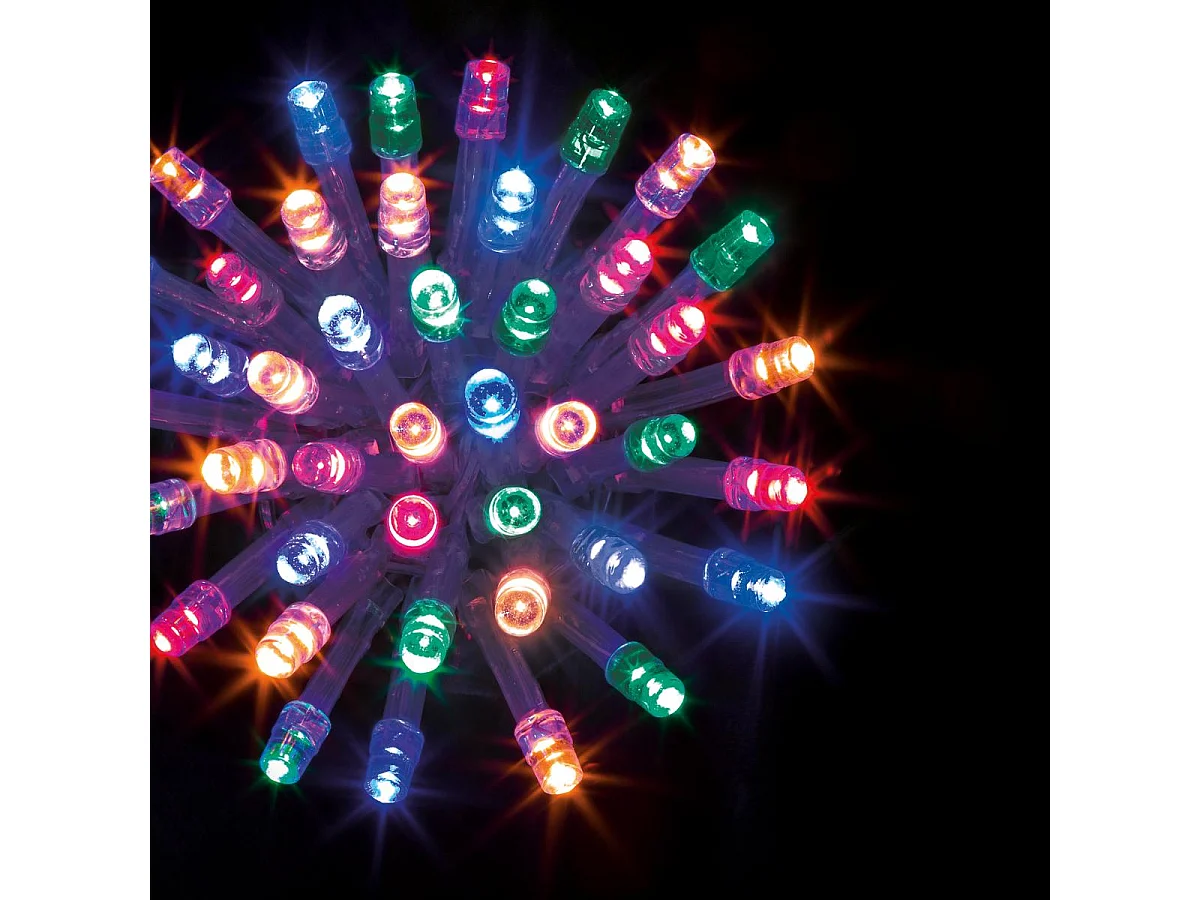 Guirlande Lumineuse Extérieur 10 mètres 100 LED Multicolore 8 jeux de lumière