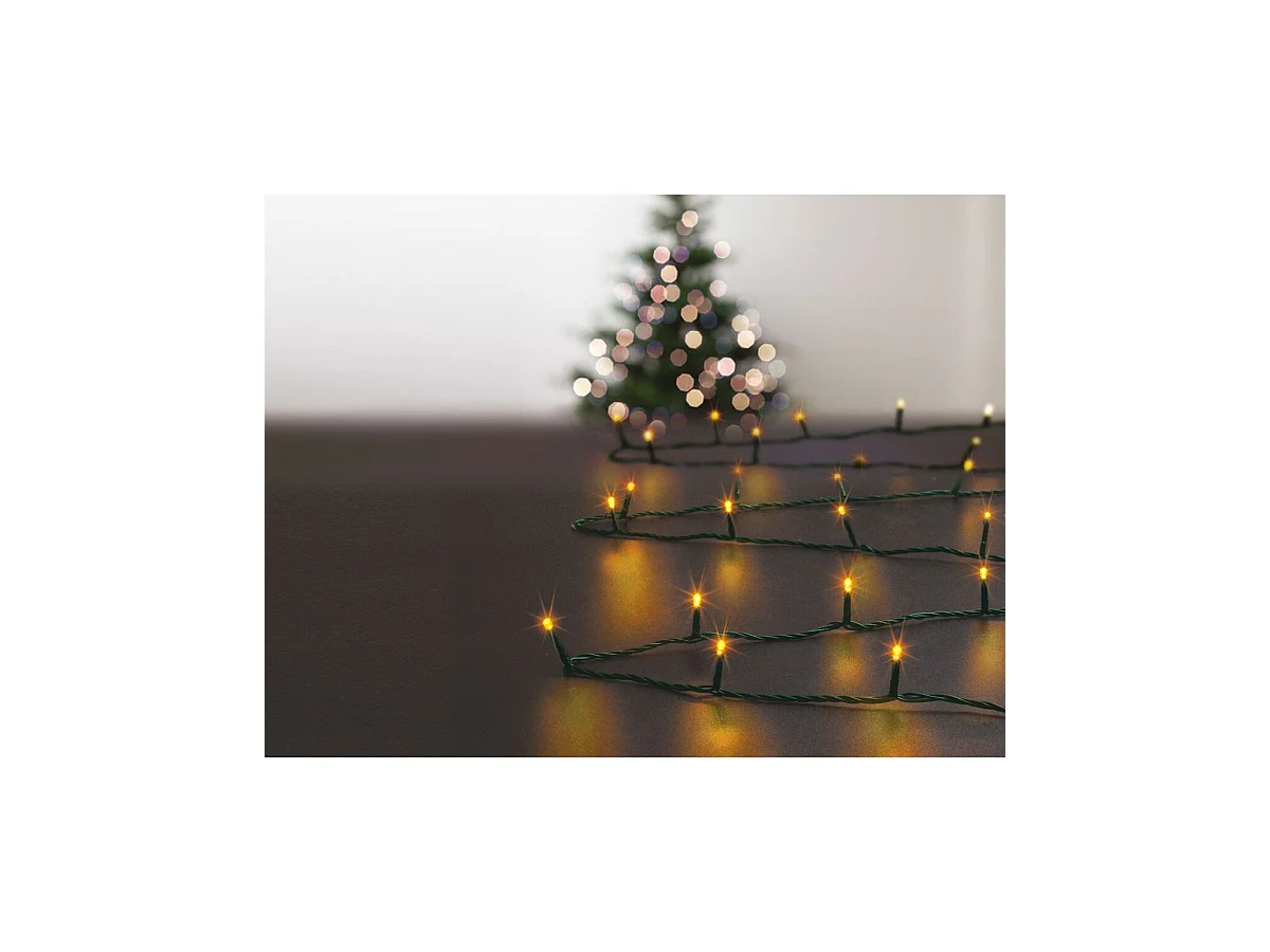 Guirlande Lumineuse Extérieur 50 m 500 LED Blanc chaud et 8 jeux de lumière