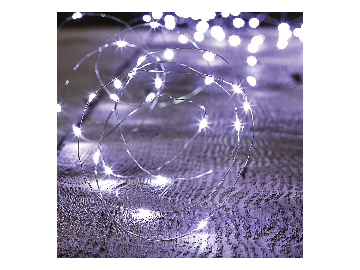 Guirlande Lumineuse Extérieur 30 m 300 MicroLED Blanc froid  8 jeux de lumière