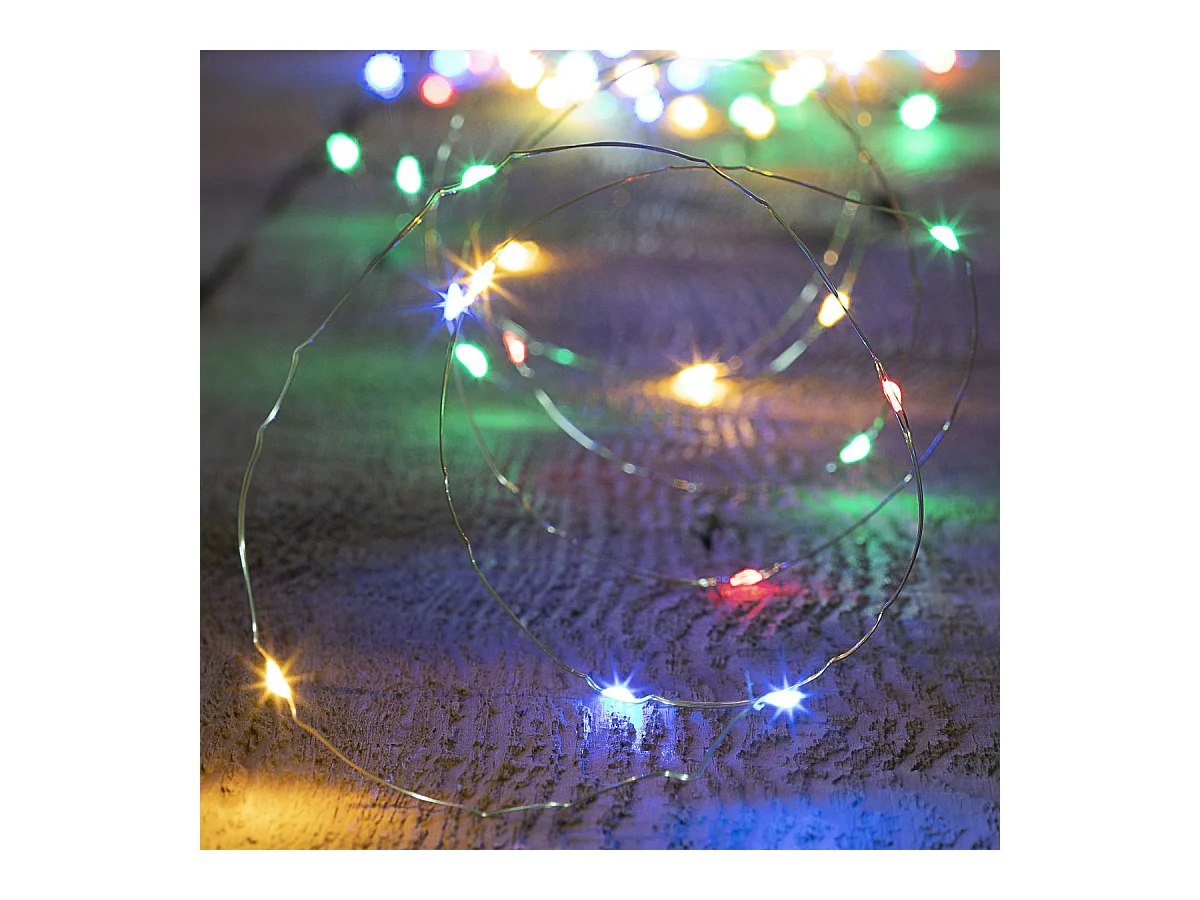 Guirlande Lumineuse Extérieur 20 m 200 MicroLED Multicolore 8 jeux de lumière