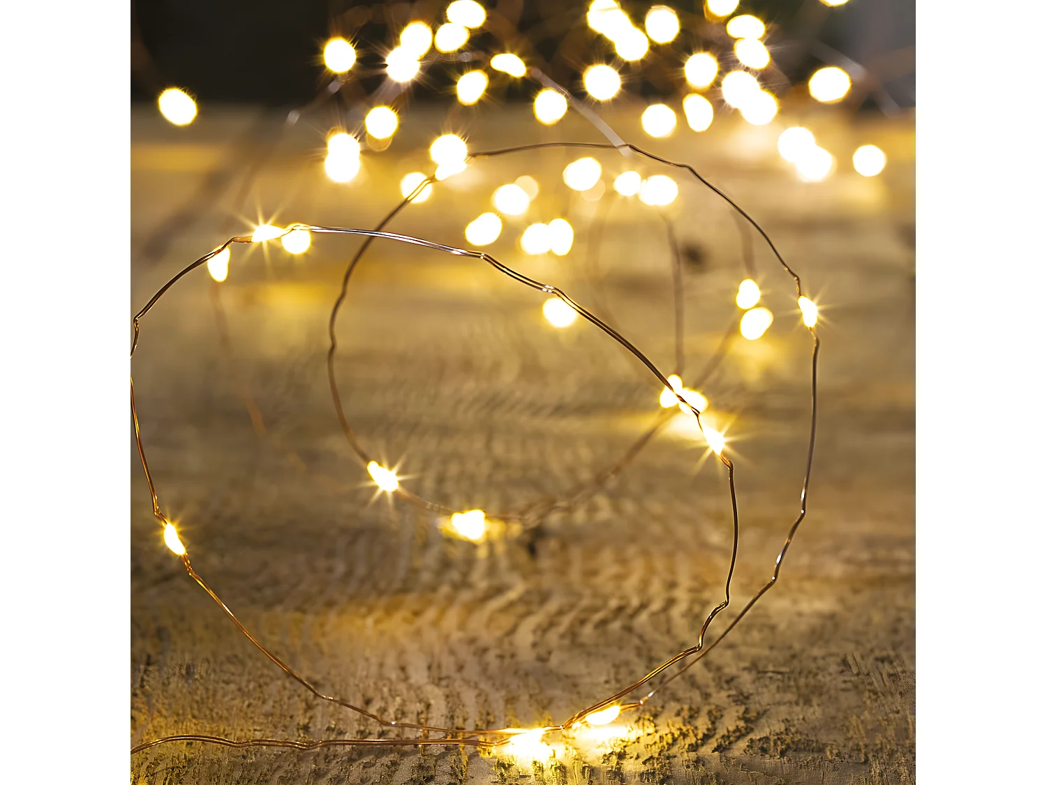 Guirlande Lumineuse Extérieur 10 m 100 MicroLED Blanc chaud 8 jeux de lumière