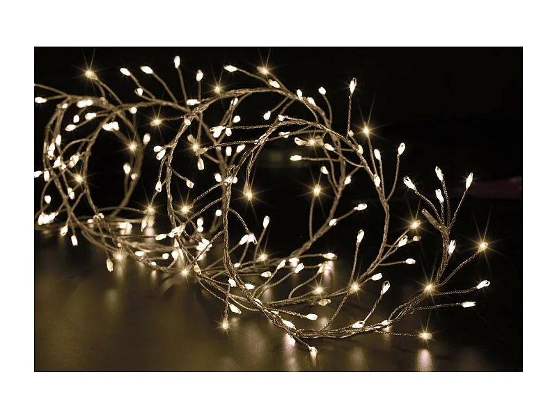 Guirlande lumineuse Boa 10 m 800 MicroLED Blanc chaud 8 Jeux de lumière