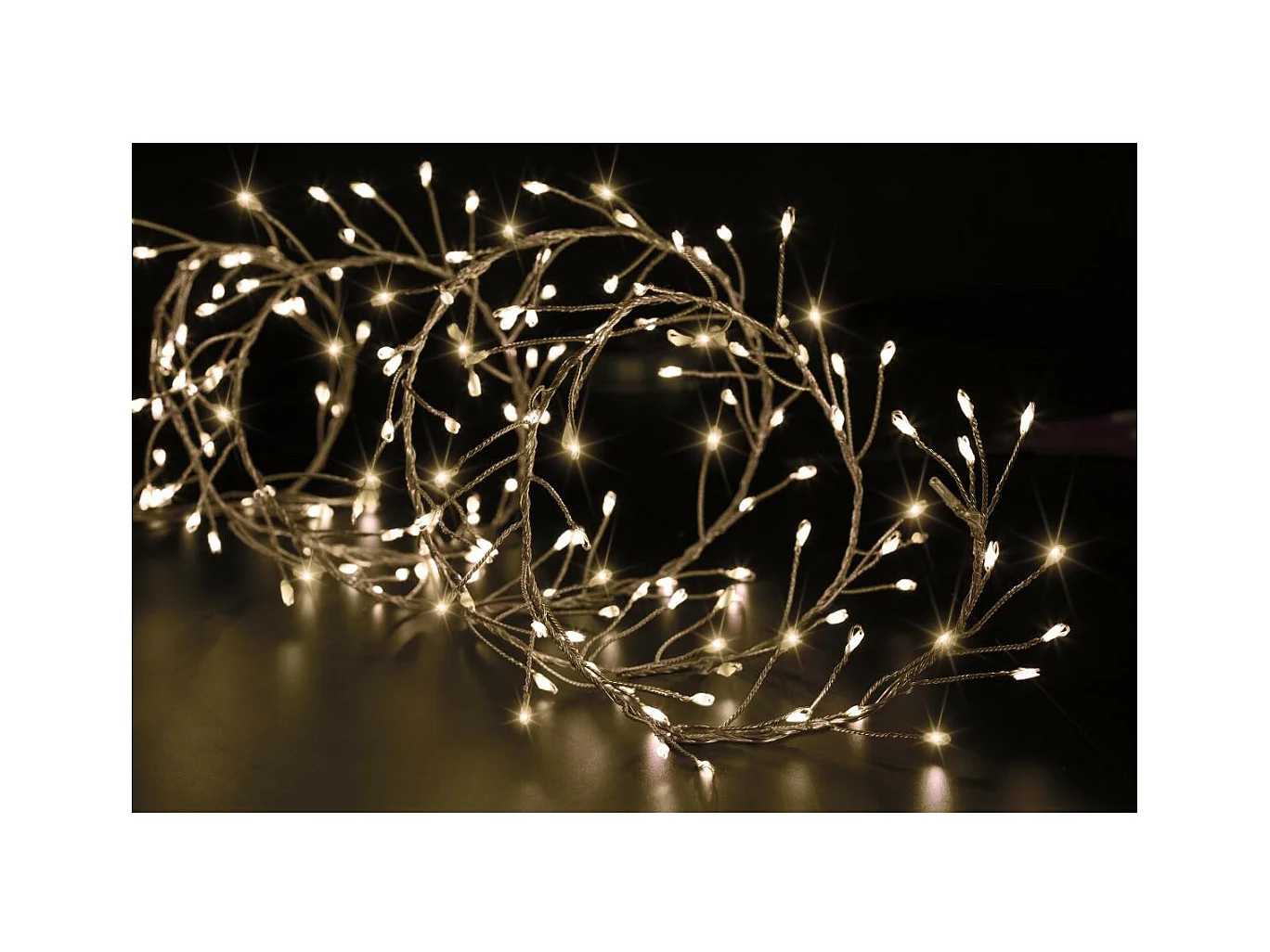 Guirlande lumineuse Boa 10 m 800 MicroLED Blanc chaud 8 Jeux de lumière