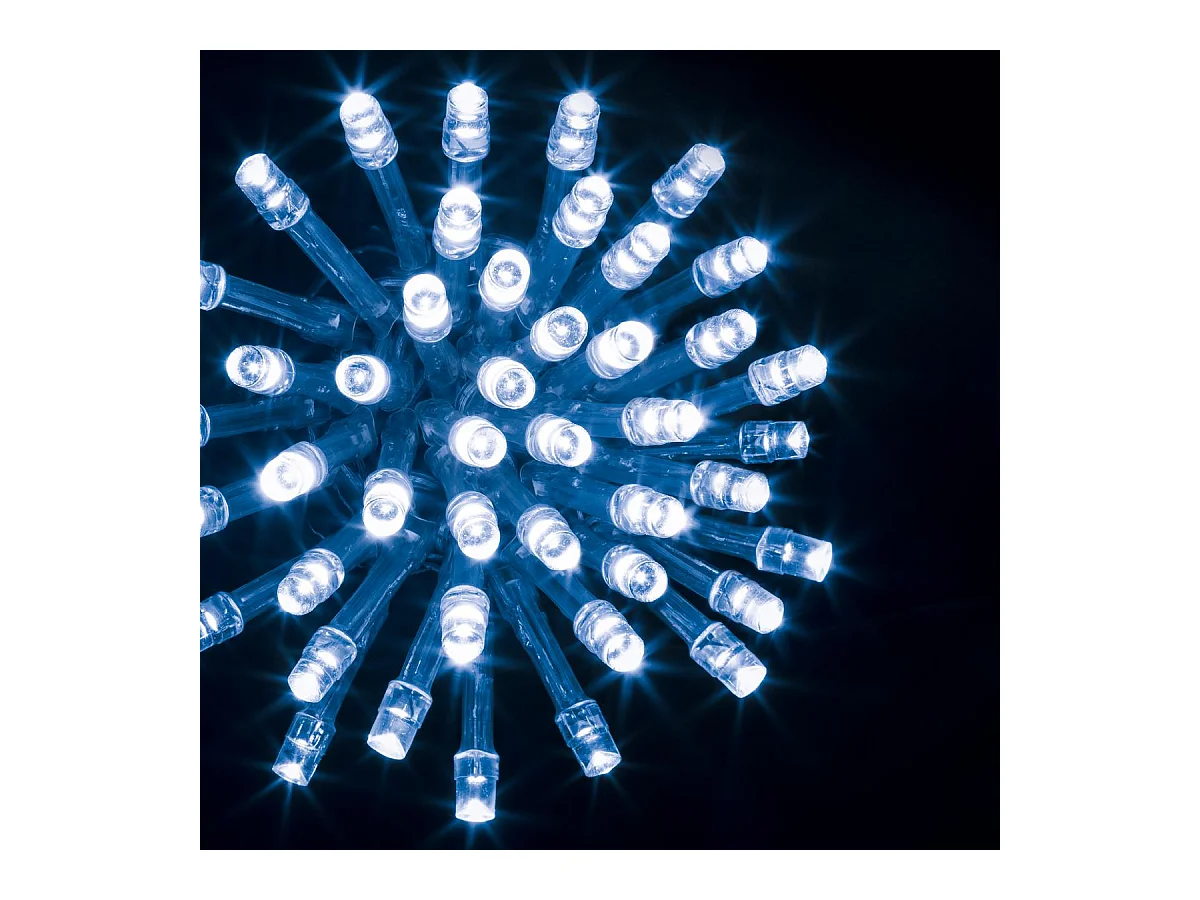 Guirlande Lumineuse Extérieur 20 mètres 200 LED Bleu et 8 jeux de lumière