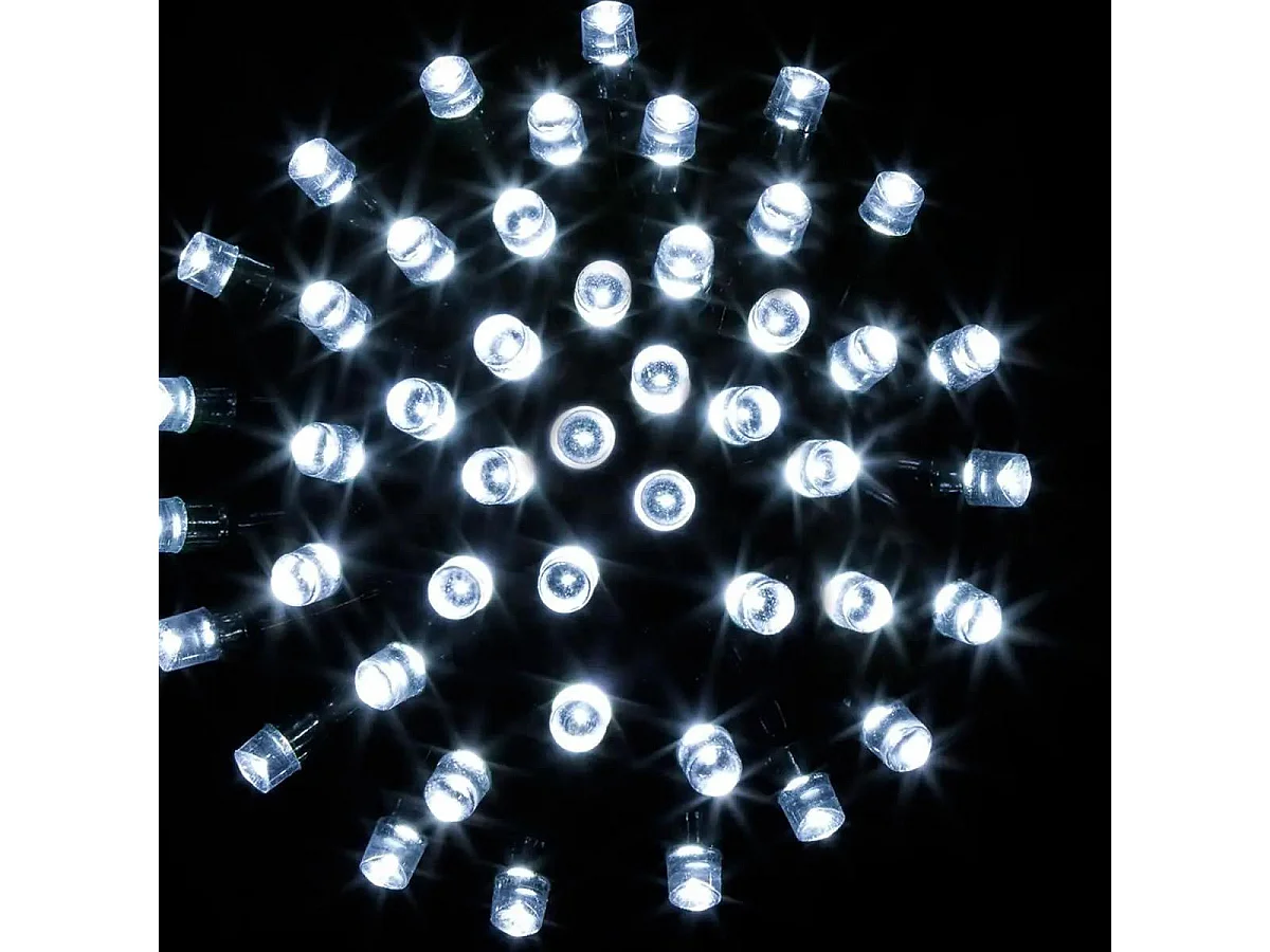 Guirlande Lumineuse Extérieur  24 m 240 LED Blanc froid 8 jeux de lumière