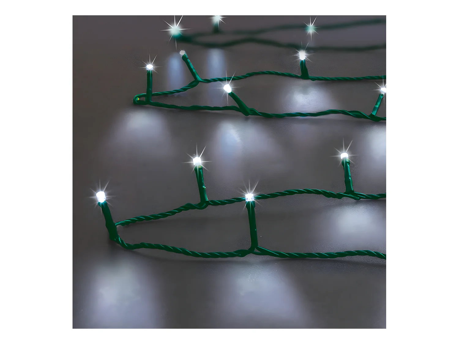 Guirlande Lumineuse Extérieur 32 m 320 LED Blanc froid 8 jeux de lumière