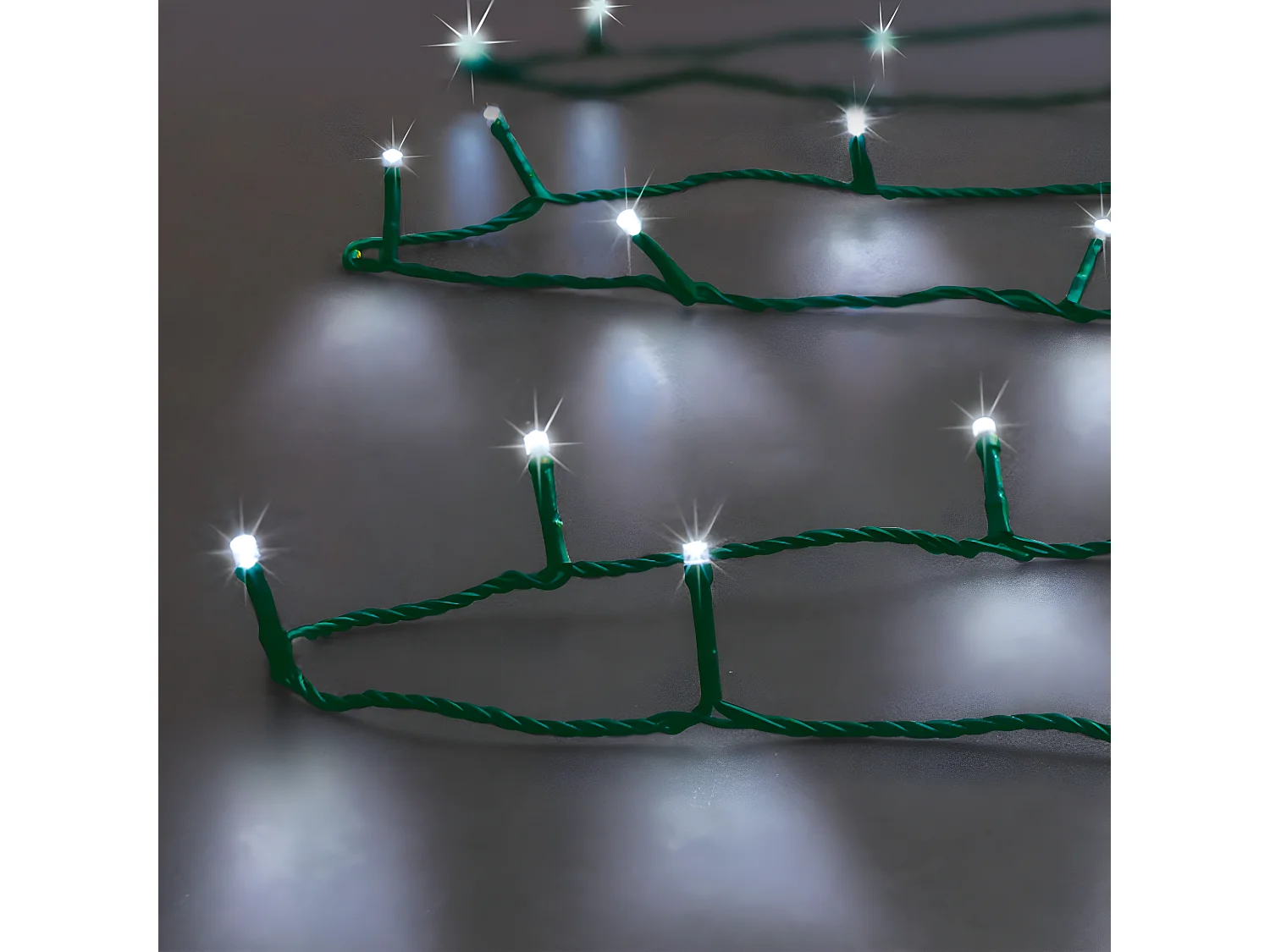 Guirlande Lumineuse Extérieur 32 m 320 LED Blanc froid 8 jeux de lumière