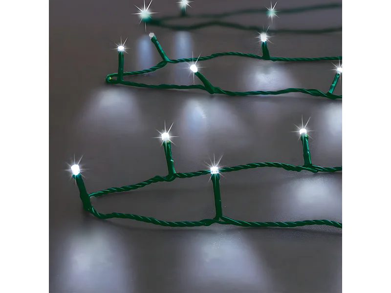 Guirlande Lumineuse Extérieur 32 m 320 LED Blanc froid 8 jeux de lumière