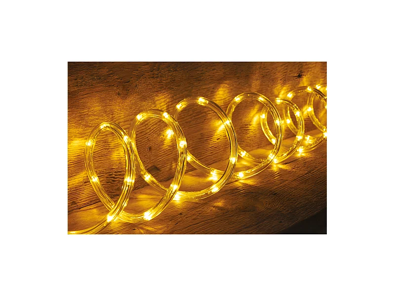 Guirlande LumineuseExtérieur Tube 18 m 324 Blanc chaud 8 jeux de lumière