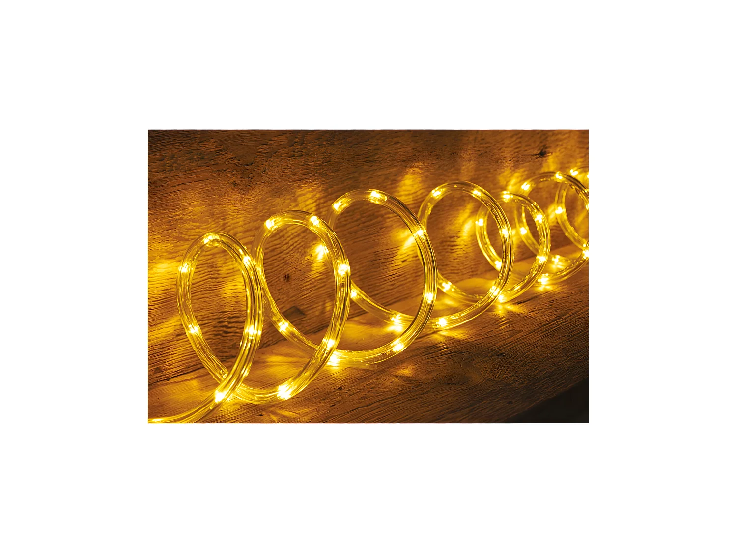 Guirlande LumineuseExtérieur Tube 18 m 324 Blanc chaud 8 jeux de lumière