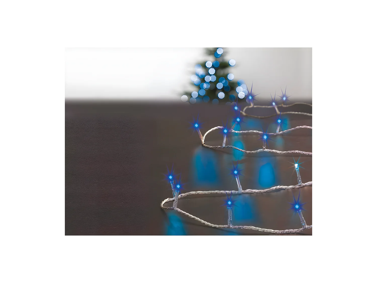 Guirlande Lumineuse Extérieur 30 m 300 LED Bleu et 8 jeux de lumière